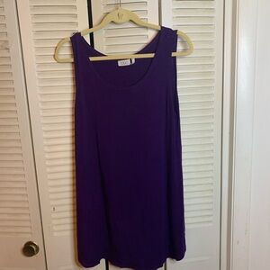 LOGO by Lori Goldstein Deep Purple Blouse